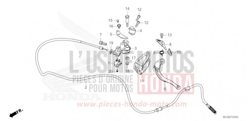PARKING BRAKE LEVER CRF1100DS de 2025